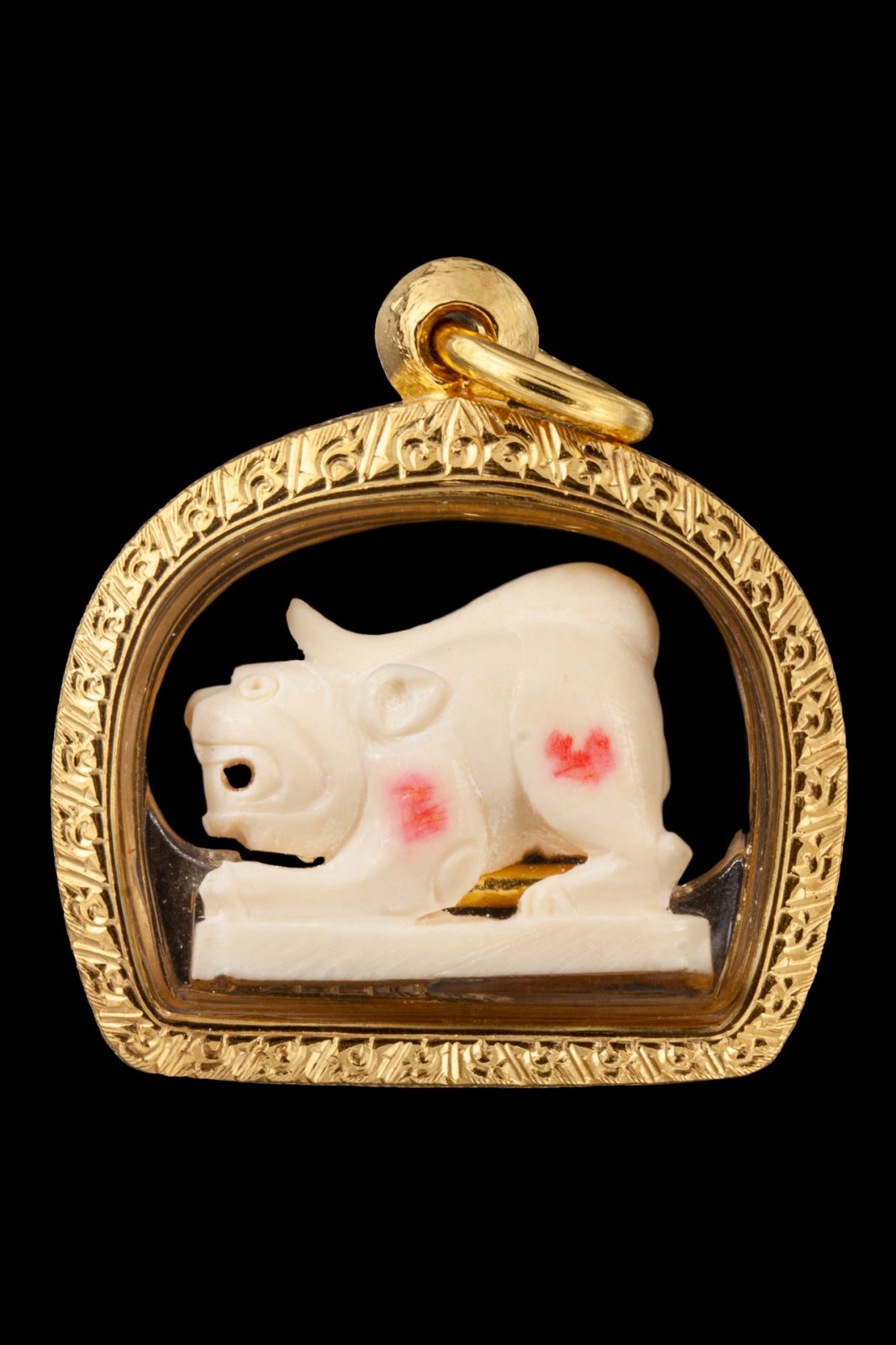 กรอบทองหน้าโอธรรมดาลายแข้งสิงห์ทั้งองค์ - T0010 (ภาพ 3)