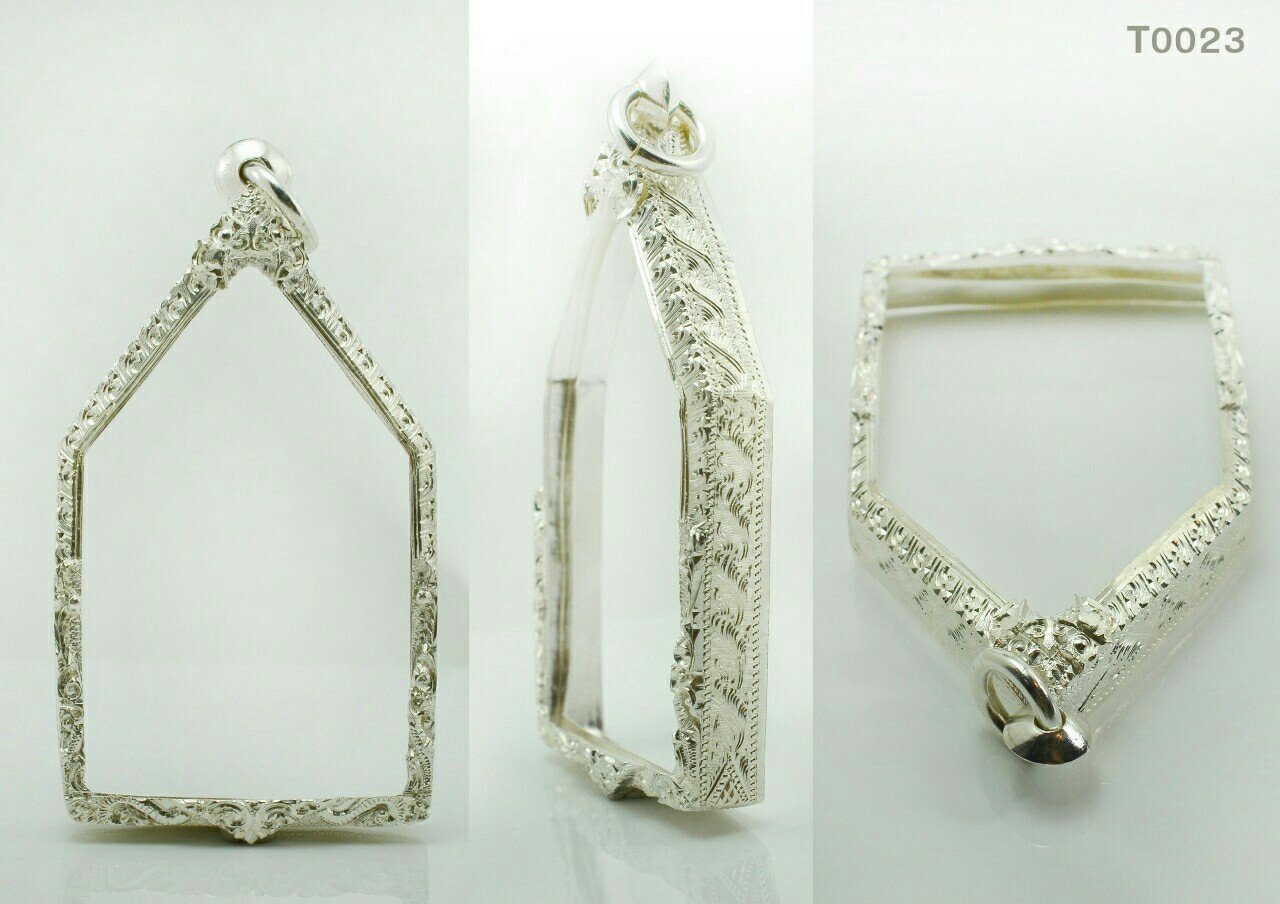 กรอบเงินงานมือติดซุ้มบนล่างลายไทยทั้งองค์ - T0023