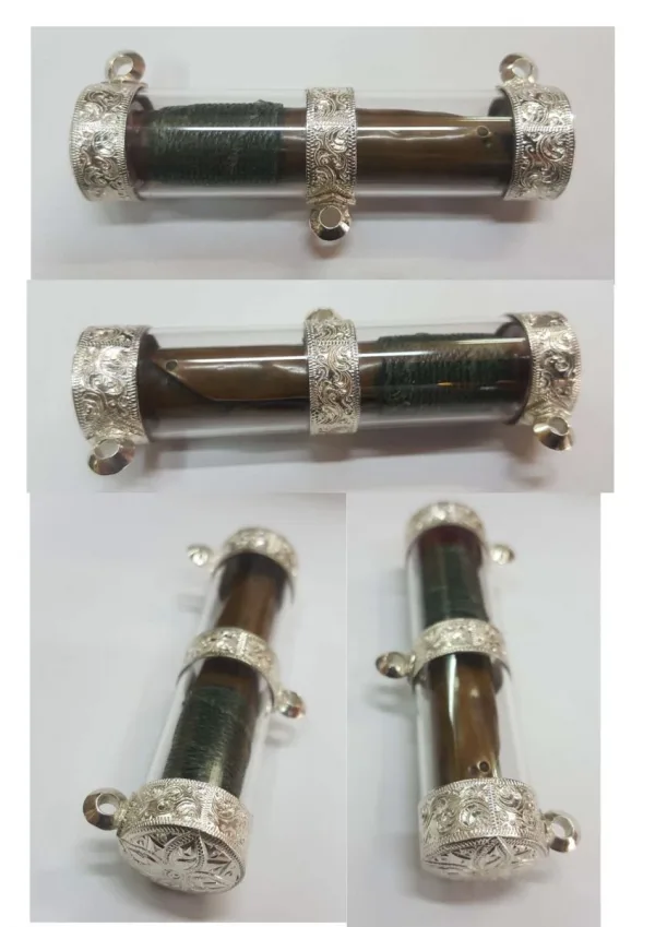 ฝาหัวจุกหัวกลางท้าย 3 หูแนวนอน - T0063silver