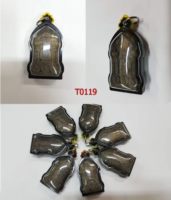 กรอบพลาสติกหน้าหลังฉีกสีตามระบุ หูบัวสโลปB3D - T0119