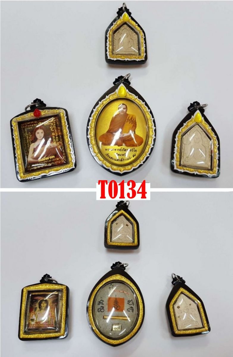 กรอบพลาสติกหน้ากากสองชั้นลายML006 ยอดติดพลอยPtทรงยอดน้ำ(สี G1ประกายทอง G2ขาว G3ดำ G4ประกายทองG5ขาว)