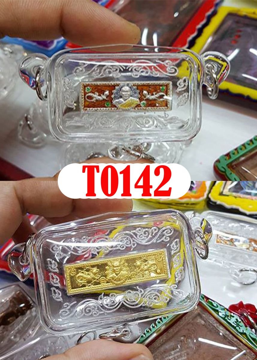 กรอบพลาสติกใสสามห่วงเกรด ใสระดับHD หูทรกระต่าย+ทรงหยดน้ำสโลป ขอบในยิงลาย