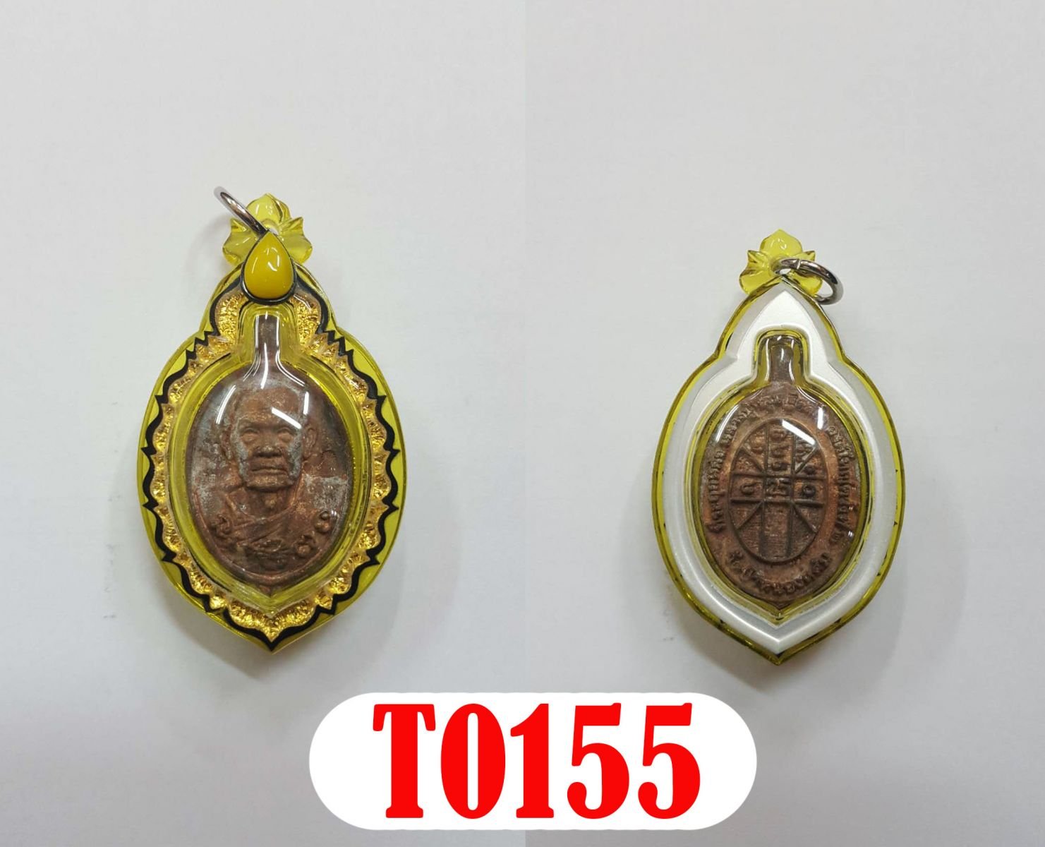 กรอบพลาสติกหน้ากากสองชั้นลายML006 ยอดติดพลอยPtทรงยอดน้ำ(สี G1ประกายทอง G2ดำ G3เหลืองใสG4ขาวมุก)