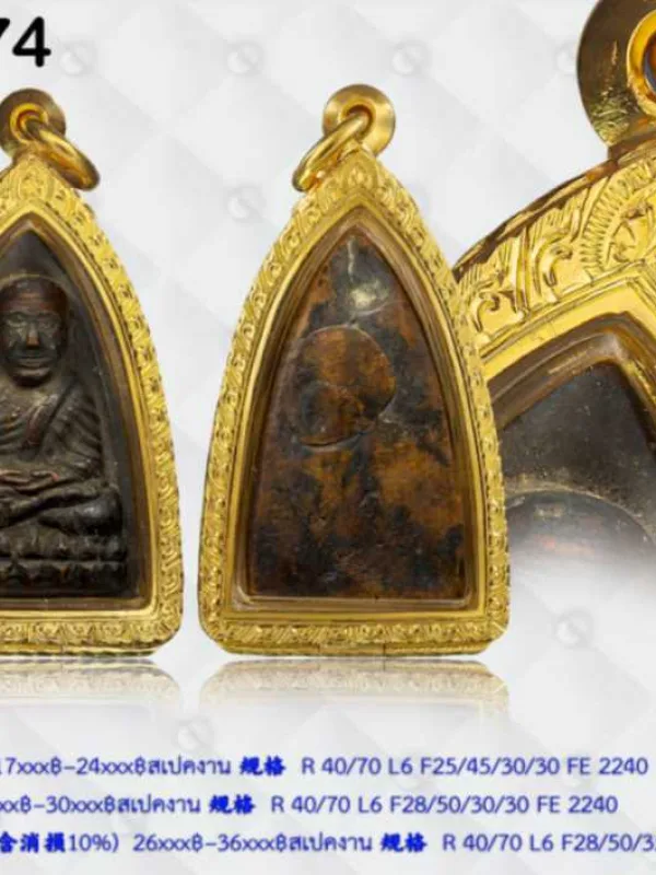 ตลับกันน้ำหน้าโอธรรมดาลายแข้งสิงห์ทั้งองค์ - T0274