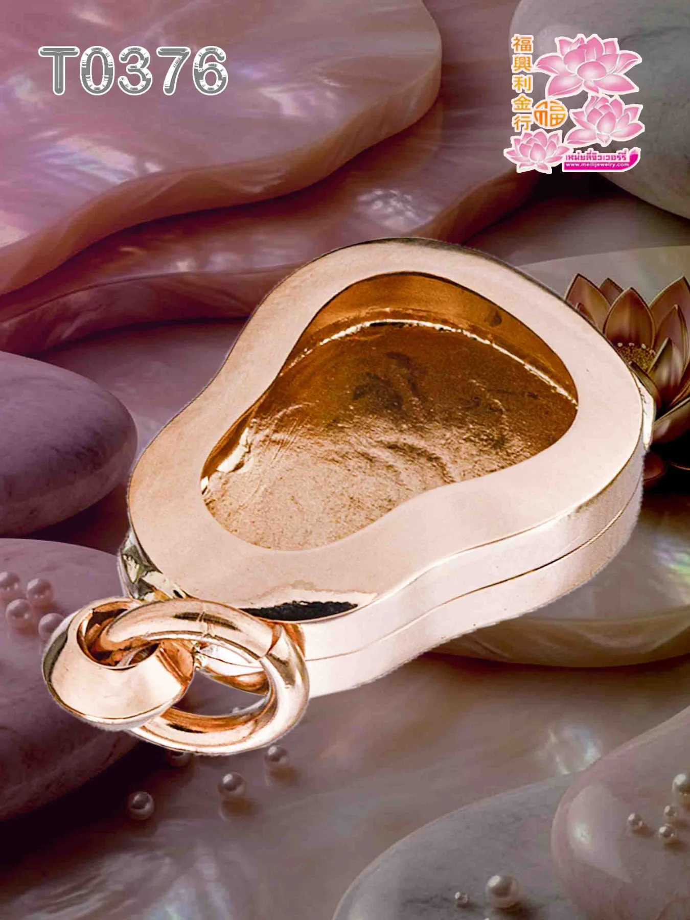 ตลับธรรมหน้าโอไม่กันน้ำหลังปิดขัดมันทั้งองค์ - T0376