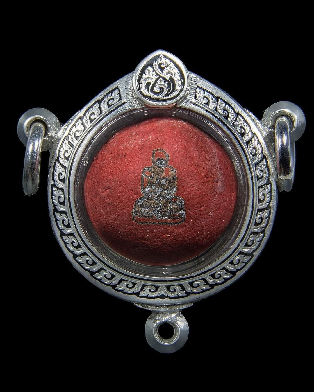 กรอบหน้าโอลายแข้งสิงห์ช่อลงยาสีตามสั่ง ยอดฝังเพชรทองหยดน้ำ