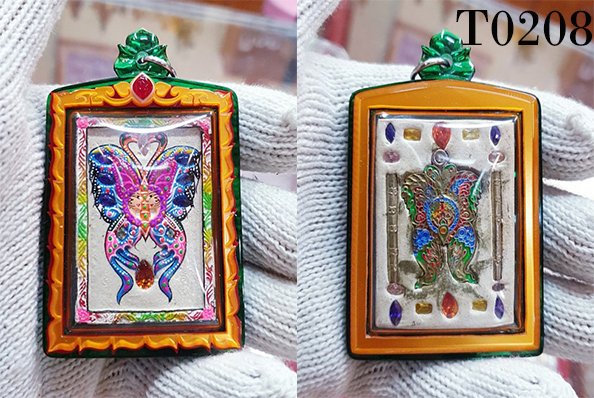 กรอบพลาสติกหน้ากากสองชั้นลายML006 ยอดติดพลอยPtทรงยอดน้ำ หู สีG1G2G3G4ตามระบุหรือแนบแบบ - T0555